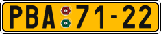 License plate of the Czech Republic, Commercial vehicles (1960)