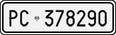 License plate of Italy, Cars (1927 year series)