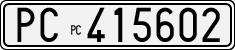 License plate of Italy, Cars (1927 year series)