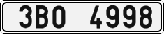 License plate of the Czech Republic, Cars (2001)