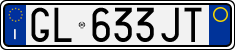 License plate of Italy, Cars (1994 year series)