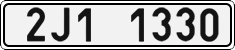 License plate of the Czech Republic, Cars (2001)