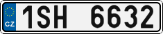 License plate of the Czech Republic, Cars (2001)