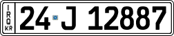 License plate of Iraq, 2022 year system