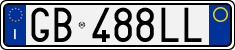 License plate of Italy, Cars (1994 year series)