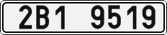 License plate of the Czech Republic, Cars (2001)