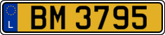 License plate of Luxembourg, 2003 year system
