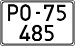 License plates of Spain, 1900 year series