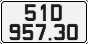 License plate of Vietnam, Cars