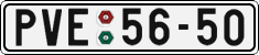 License plate of the Czech Republic, Cars (1960)