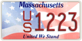 Massachusetts, Specialty plates (AB 1234)