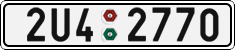 License plate of the Czech Republic, Cars (2001)