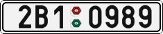 License plate of the Czech Republic, Cars (2001)