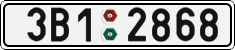 License plate of the Czech Republic, Cars (2001)