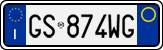 License plate of Italy, Cars (1994 year series)