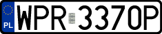 License plates of Poland, Regular car plates