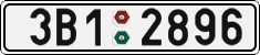 License plate of the Czech Republic, Cars (2001)