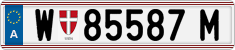 License plate of Austria, Regular plates