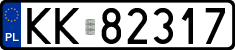 License plates of Poland, Regular car plates