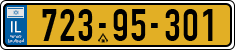 License plate of Israel, Regular plates