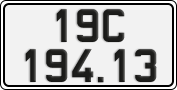 License plate of Vietnam, Cars