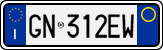 License plate of Italy, Cars (1994 year series)