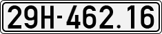 License plate of Vietnam, Cars
