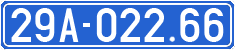 License plate of Vietnam, Government and public administrations