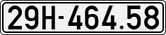 License plate of Vietnam, Cars