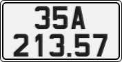 License plate of Vietnam, Cars