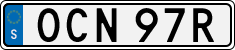 License plate of Sweden, Regular plates