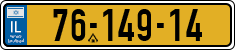 License plate of Israel, Regular plates
