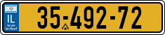 License plate of Israel, Regular plates