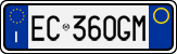 License plate of Italy, Cars (1994 year series)