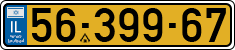 License plate of Israel, Regular plates