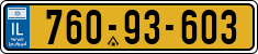 License plate of Israel, Regular plates