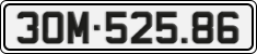 License plate of Vietnam, Cars