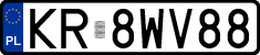 License plates of Poland, Regular car plates