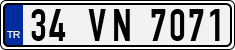 License plate of Turkey, Regular plates