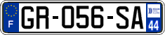 French license plate, SIV (ordinary)