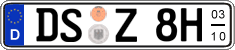German license plate, Seasonal plates (Oldtimers)