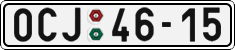 License plate of the Czech Republic, Cars (1960)