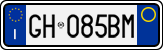 License plate of Italy, Cars (1994 year series)