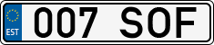 License plate of Estonia, Regular car plates