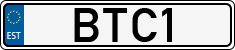 License plate of Estonia, Vanity Plates