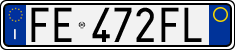 License plate of Italy, Cars (1994 year series)