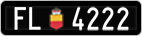 License plate of Liechtenstein, Cars