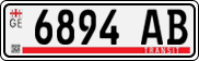 License plate of Georgia, Export transit plates