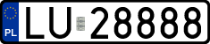 License plates of Poland, Regular car plates