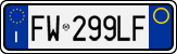 License plate of Italy, Cars (1994 year series)